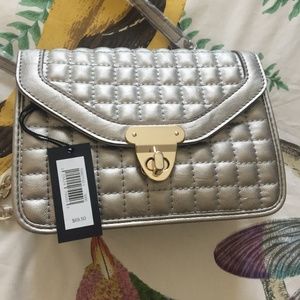 NWT Silver Banana Republic Crossbody Bag